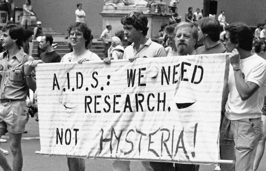AIDS protest